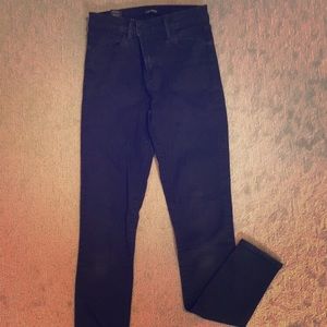 Black high waisted J Brand skinny jeans